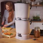 Set 2 coșuri compostare | Bokashi Organko Essential | 15.3 L x 2 | Gri-Negru - imagine 5