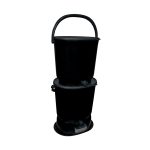 Set 2 coșuri compostare | Bokashi Organko Essential | 15.3 L x 2 | Negru - imagine 4