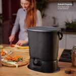 Set 2 coșuri compostare | Bokashi Organko Essential | 15.3 L x 2 | Negru - imagine 2