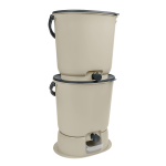 Set 2 coșuri compostare | Bokashi Organko Essential | 15.3 L x 2 | Crem - imagine 3